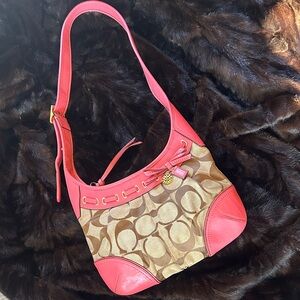 Coach Ergo Signature Pleated Laced Hobo Bag